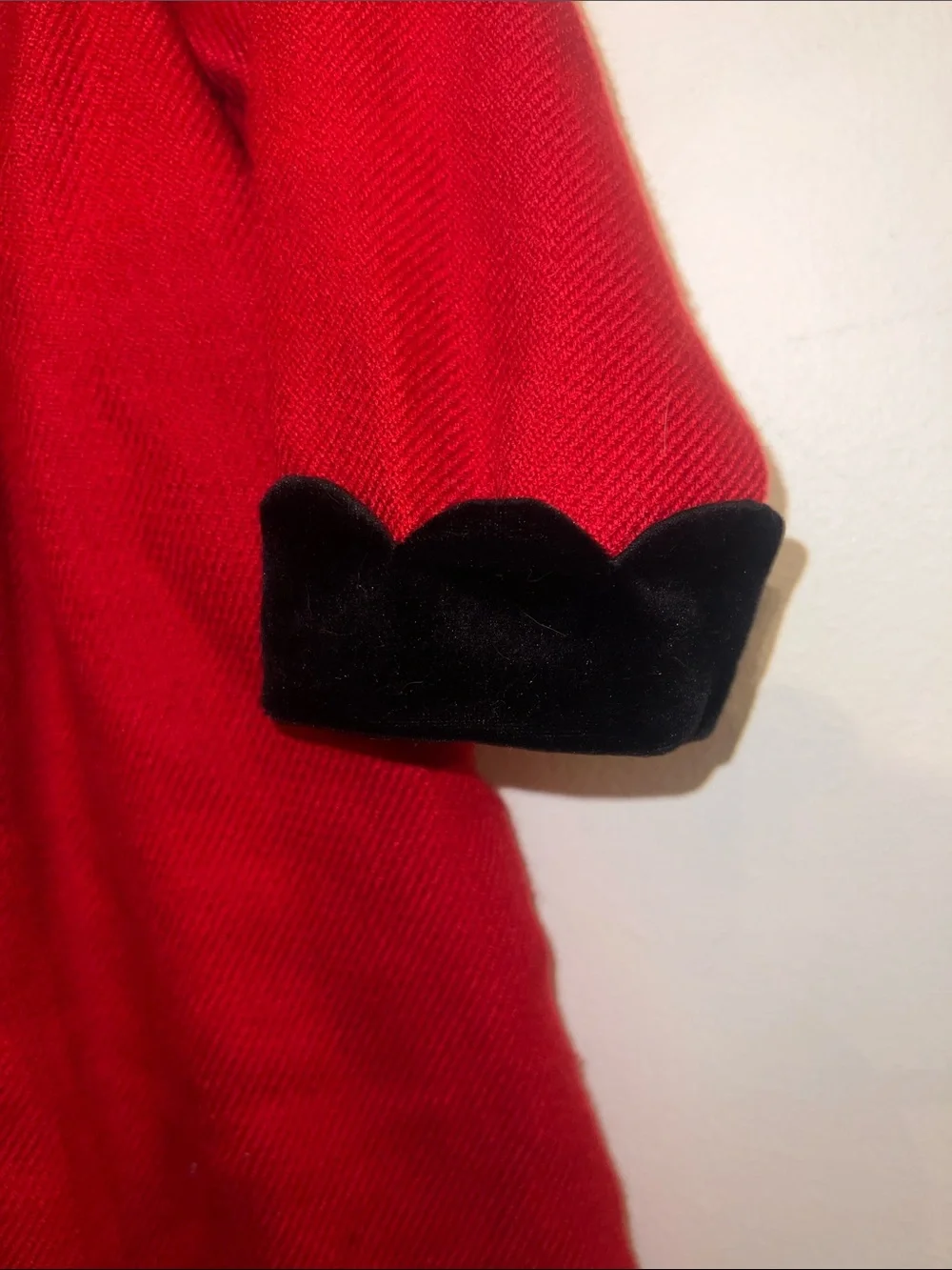 Vintage -style Holiday Red Dress Coat By Little Billy